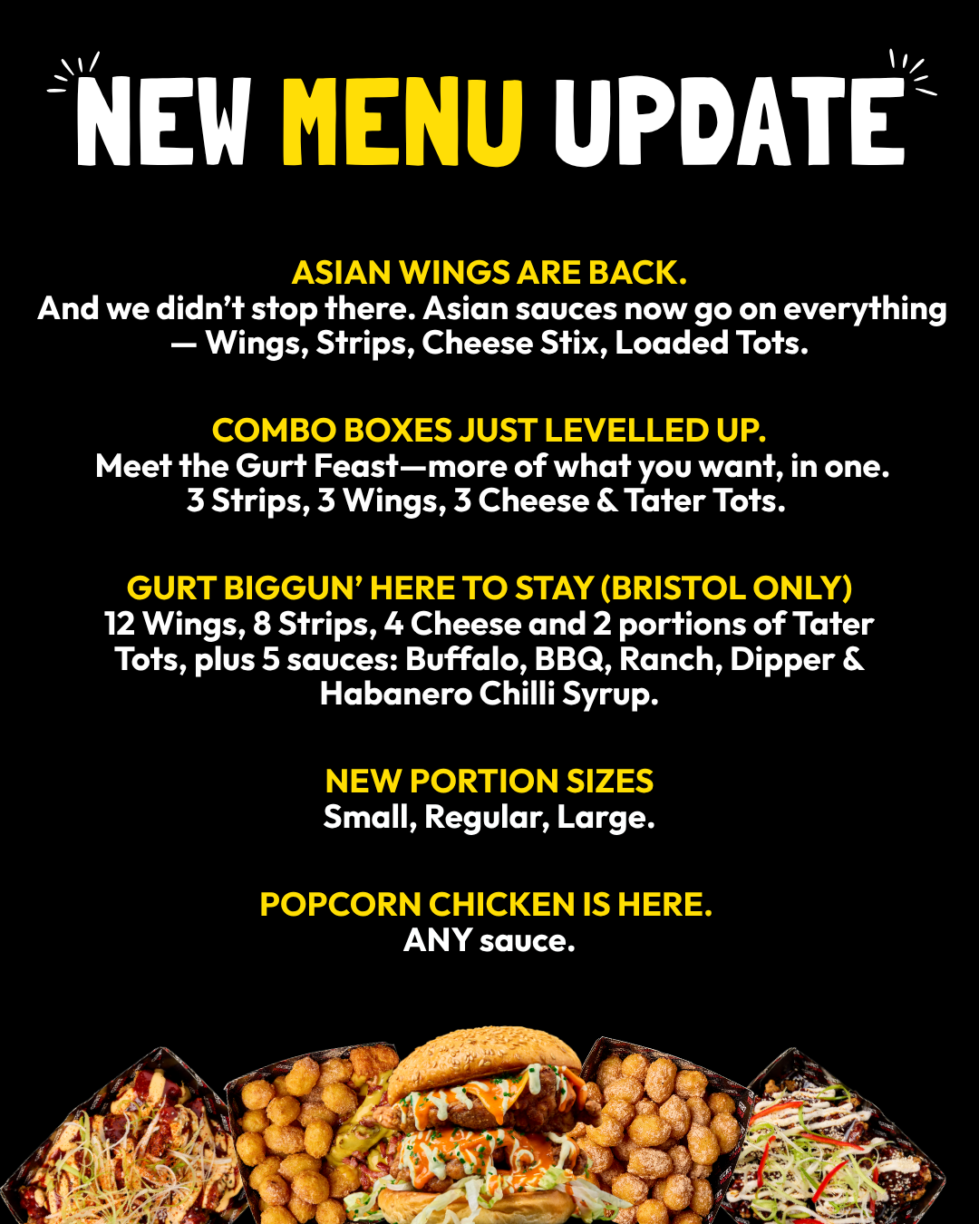 New Menu Update